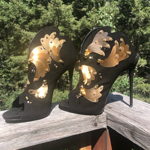 Giuseppe Zanotti sz 41 embellished stiletto  slide - Picture 2 of 8